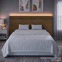 Ver mais imagens de Painel Cabeceira Frisado Casal com LED 109x180cm