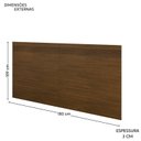 Ver imagem 3 de Painel Cabeceira Frisado Casal com LED 109x180cm