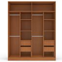 Ver imagem 4 de Guarda-Roupa 4 Portas 4 Gavetas Lisboa Branco/Freijó