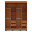 Ver imagem 4 de Guarda Roupa 4 Portas 4 Gavetas Lisboa Cinza/Freijó
