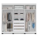 Ver imagem 6 de Guarda-Roupa 6 Portas 4 Gavetas Lisboa Branco