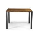 Ver imagem 2 de Mesa de Jantar Broadway Quadrada Made Rustic Brown Base Grafite 80cm - 51472