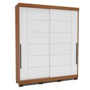 Ver imagem 2 de Guarda-Roupa 2 Portas de Correr 2 Gavetas Lisboa Branco/Freijó