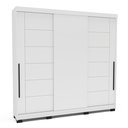 Ver imagem 2 de Guarda Roupa 3 Portas de Correr 4 Gavetas Lisboa Branco