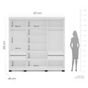 Ver imagem 3 de Guarda Roupa 3 Portas de Correr 4 Gavetas Lisboa