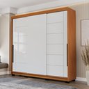 Ver imagem 1 de Guarda Roupa 3 Portas de Correr 4 Gavetas Lisboa Branco/Freijó