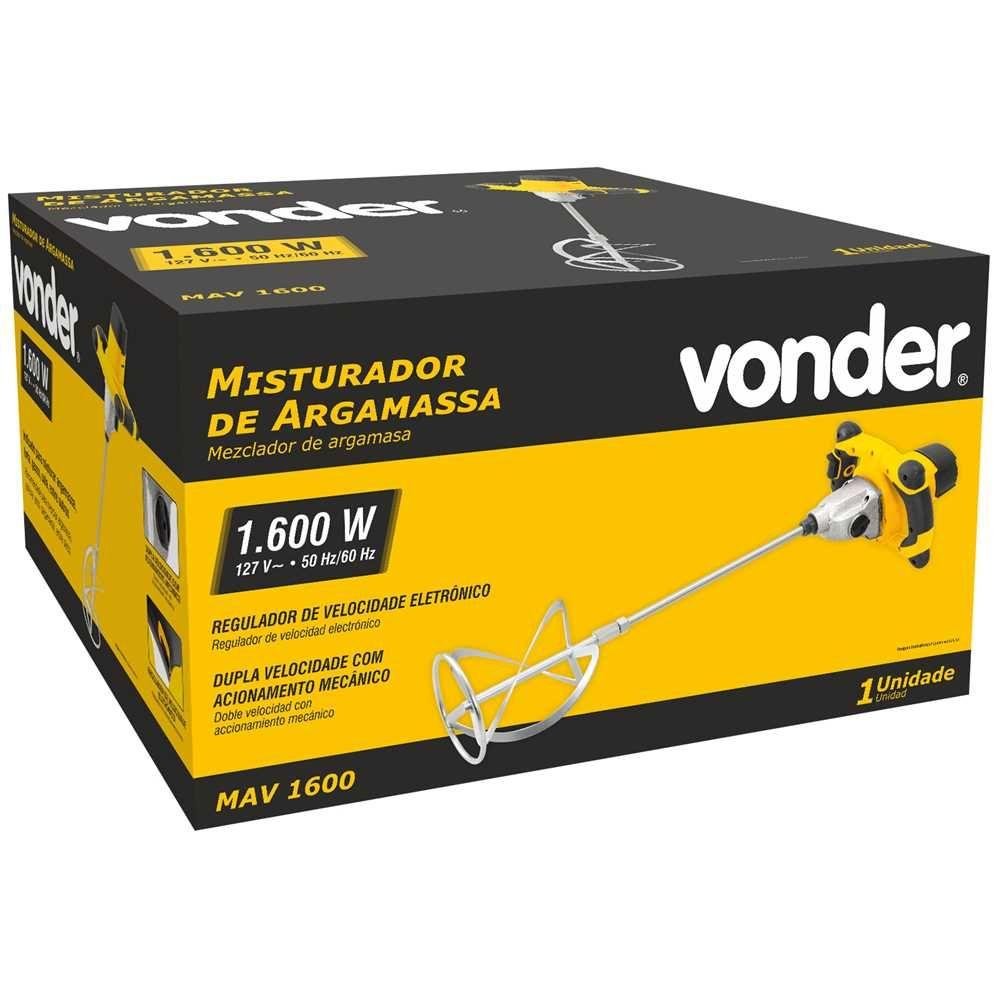 Misturador de Tintas e Argamassa 1600w Mav1600 220v - Vonder - 4