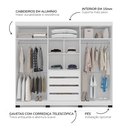 Ver imagem 5 de Guarda-Roupa 6 Portas 4 Gavetas com Espelho Lisboa