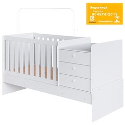 Berço Mini Cama Multifuncional Bb680 Branco Comm Branco - 2