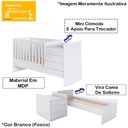 Ver imagem 3 de Berço Mini Cama Multifuncional Bb680 Branco Comm Branco