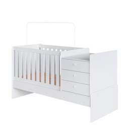 Berço Mini Cama Multifuncional Bb680 Branco Comm Branco - 10