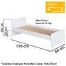 Berço Mini Cama Multifuncional Bb680 Branco Comm Branco - 7