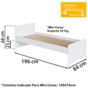 Ver imagem 7 de Berço Mini Cama Multifuncional Bb680 Branco Comm Branco