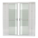 Ver imagem 1 de Porta Balcão Alumínio 6F.210 x 240 V.Liso Branco Brimak
