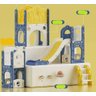 Playground Infantil 6 em 1 Parquinho 224cm Escorregador:cinza - 3