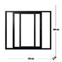 Ver imagem 3 de Janela Vitro 2 Folhas Móveis de Correr Alumínio 100x120 Cm Linha 25