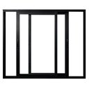 Ver imagem 1 de Janela Vitro 2 Folhas Móveis de Correr Alumínio 100x120 Cm Linha 25