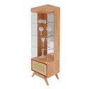 Ver imagem 2 de Cristaleira Ricco Torre 2 Pts 1 Gaveta Palhinha Laminado