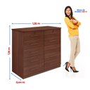 Ver imagem 3 de Cômoda 10 Gavetas com Chave e Tampo em MDF Ryad