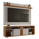 Ver imagem 2 de Rack com Painel Ripado para TV até 70 Polegadas 180CMX187CM com Marrom