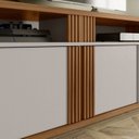 Ver imagem 6 de Rack com Painel Ripado para TV até 70 Polegadas 180CMX187CM com Marrom