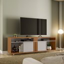 Ver imagem 5 de Rack com Painel para Tv até 70 Polegadas 180cm com Ripado