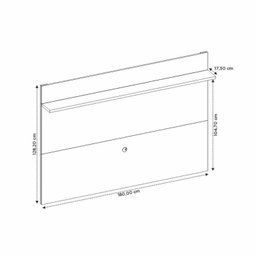 Rack com Painel para Tv até 70 Polegadas 180cm com Ripado - 14