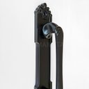 Ver imagem 2 de Puxador Duplo Colonial Porta Correr Madeira Rústico 220mm Atenas Preto Fosco