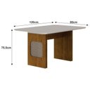 Ver imagem 3 de Conjunto Sala de Jantar Mesa Lara 4 Cadeiras Clara