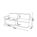 Ver imagem 4 de Sofá 2 Lugares Orgânico 174cm Modulado para Sala Brumma Bouclê K01 - D'rossi