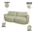 Ver imagem 3 de Sofá 2 Lugares Orgânico 174cm Modulado para Sala Brumma Bouclê K01 - D'rossi