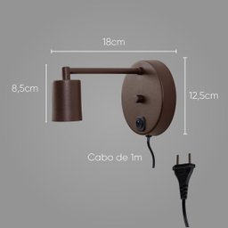Arandela Cabeceira Parede Quarto Moderna P/e27 St2684 - 2