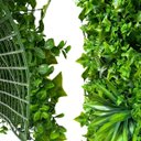 Ver imagem 4 de Painel 1,5m² Jardim Vertical Artificial Luxo com Folhagem Cheia Proteção Uv P Área Interna e Externa