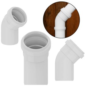 Joelho Cotovelo Branco 45° 50mm Esgoto Encanamento Pvc | Tigre