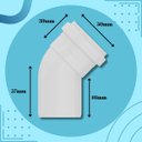 Ver imagem 2 de Joelho Cotovelo Branco 45° 50mm Esgoto Encanamento Pvc | Tigre