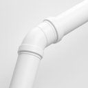 Ver mais imagens de Joelho Cotovelo Branco 45° 50mm Esgoto Encanamento Pvc | Tigre
