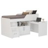 Cama Infantil Multifuncional Alta com Armário Inferior Bianca  - 5