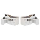 Ver imagem 6 de Cama Infantil Multifuncional Alta com Armário Inferior Bianca 