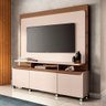 Estante Painel de Tv 70 180cm Quantum Castanho-off White - Hb Móveis - 1