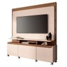 Estante Painel de Tv 70 180cm Quantum Castanho-off White - Hb Móveis - 2