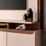 Estante Painel de Tv 70 180cm Quantum Castanho-off White - Hb Móveis - 5