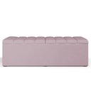 Ver imagem 5 de Calçadeira Recamier Baú para Cama de Casal King Dália 195x50 Cm W01 Suede Rosê - Lyam