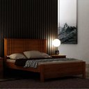 Ver imagem 1 de Cama Casal Milano, para Colchão no Tamanho 138x188 cm Marrom/Cinamomo