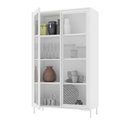 Ver imagem 4 de Estante Cristaleira Alta 2 Portas de Vidro 3 Prateleiras