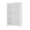 Ver imagem 2 de Estante Cristaleira Alta 2 Portas de Vidro 3 Prateleiras