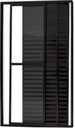 Ver imagem 1 de Porta de Aluminio Balcão 3 Folhas Móveis com Trinco Linha Leve:2,10 X 1,20/brilhante