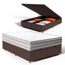 Ver imagem 4 de Cama Box Baú com Colchão de Espuma D33 Double Face Territory Hellen Queen 158cm