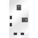 Ver imagem 5 de Espelho Orgânico 115cm X 60cm E13 Moldura Couro Preto Luxo Quarto