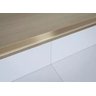 Perfil Degrau Moldura Aluminio Piso Vinilico Laminado 2mt Dourado - 1