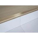 Ver imagem 1 de Perfil Degrau Moldura Aluminio Piso Vinilico Laminado 2mt Dourado